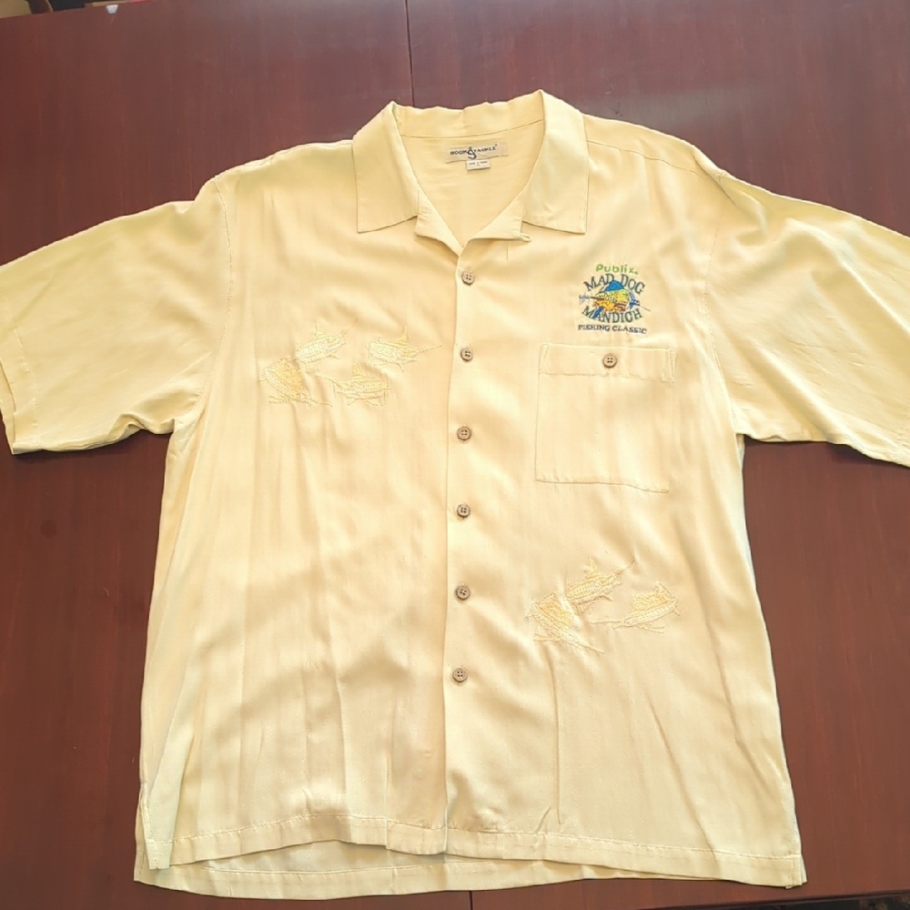 Men's Yellow Short Sleeve Shirt